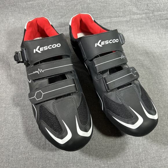 KESCOO Unisex Cycling M 13 EU 46 Compatible w/ Pelaton Indoor Road Bike Shoes - Picture 1 of 8